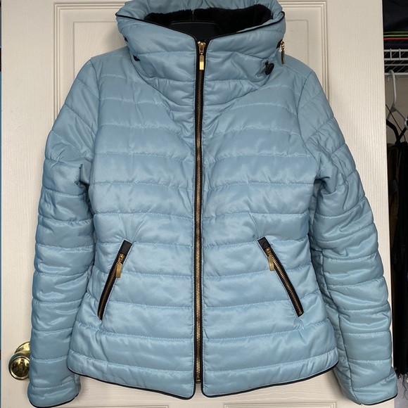 PrettyLittleThing Jackets & Blazers - Blue Puffer Coat